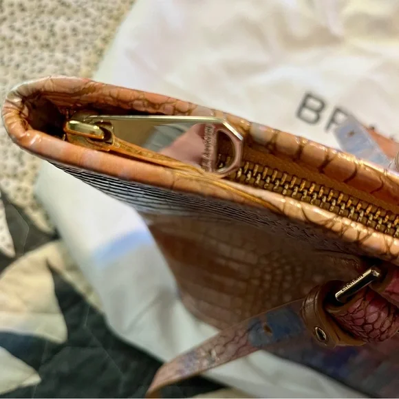 Brahmin Multicolor Croc-Embossed Tote - Picture 6 of 16